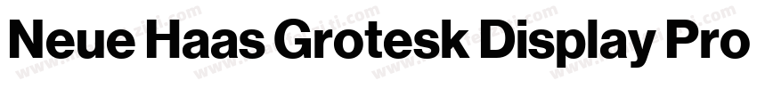 Neue Haas Grotesk Display Pro 75 Bo字体转换